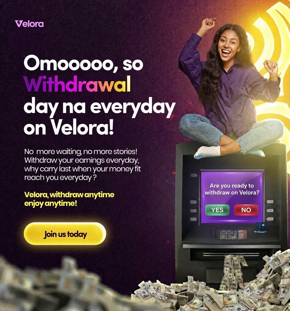 Velora Daily Withdrawal